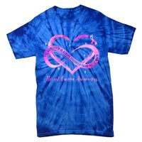 Pink Heart Stronger Than Cancer Breast Cancer Awareness Gift Tie-Dye T-Shirt