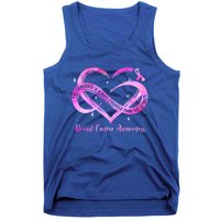 Pink Heart Stronger Than Cancer Breast Cancer Awareness Gift Tank Top