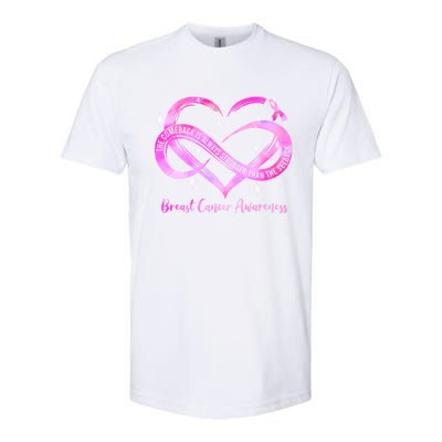 Pink Heart Stronger Than Cancer Breast Cancer Awareness Gift Softstyle CVC T-Shirt