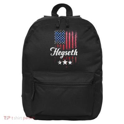 Pete Hegseth Secretary Of Defense Trump Pick Maga Support 16 in Basic Backpack