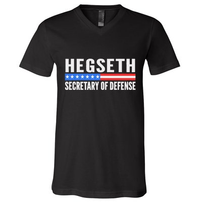 Pete Hegseth Secretary Of Defense Trump Maga Support V-Neck T-Shirt