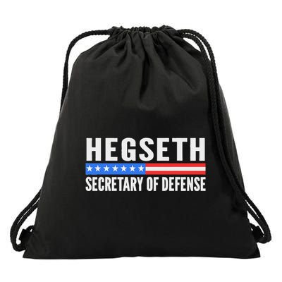 Pete Hegseth Secretary Of Defense Trump Maga Support Drawstring Bag