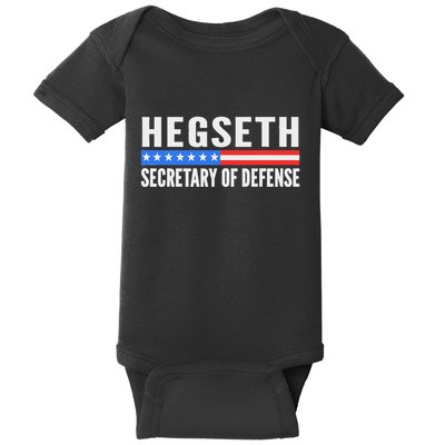 Pete Hegseth Secretary Of Defense Trump Maga Support Baby Bodysuit