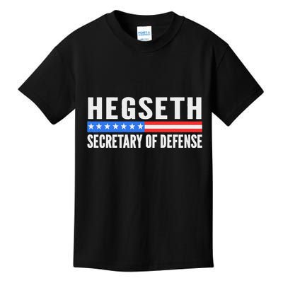 Pete Hegseth Secretary Of Defense Trump Maga Support Kids T-Shirt
