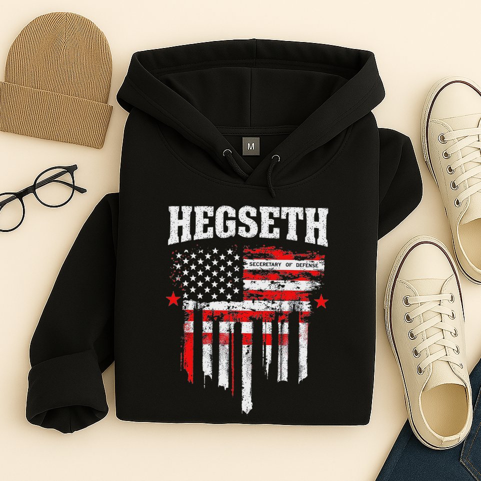 Pete Hegseth Secretary Of Defense Trump Support Patriots Hoodie