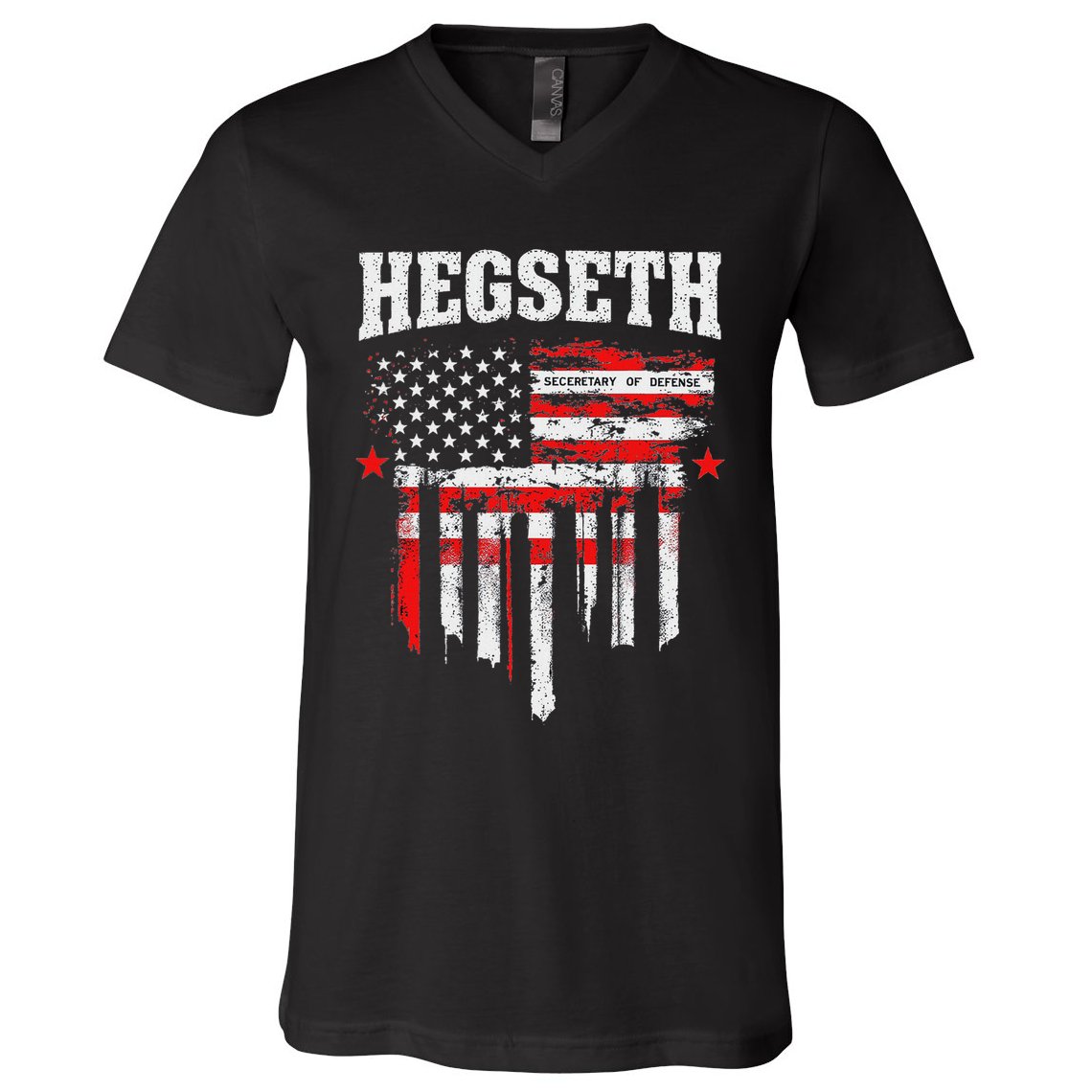 Pete Hegseth Secretary Of Defense Trump Support Patriots V-Neck T-Shirt