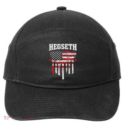 Pete Hegseth Secretary Of Defense Trump Support Patriots 7-Panel Snapback Hat