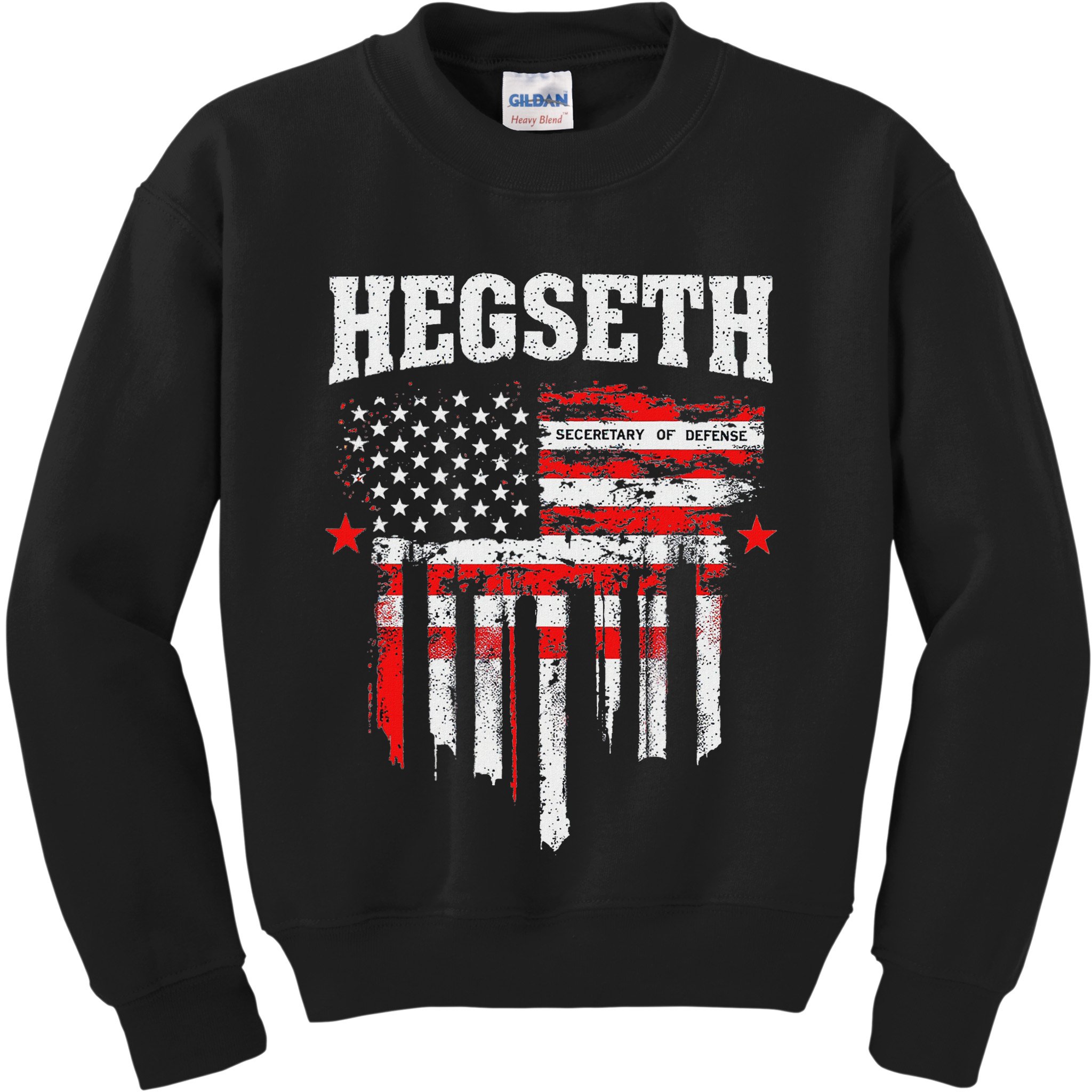Pete Hegseth Secretary Of Defense Trump Support Patriots Kids Sweatshirt