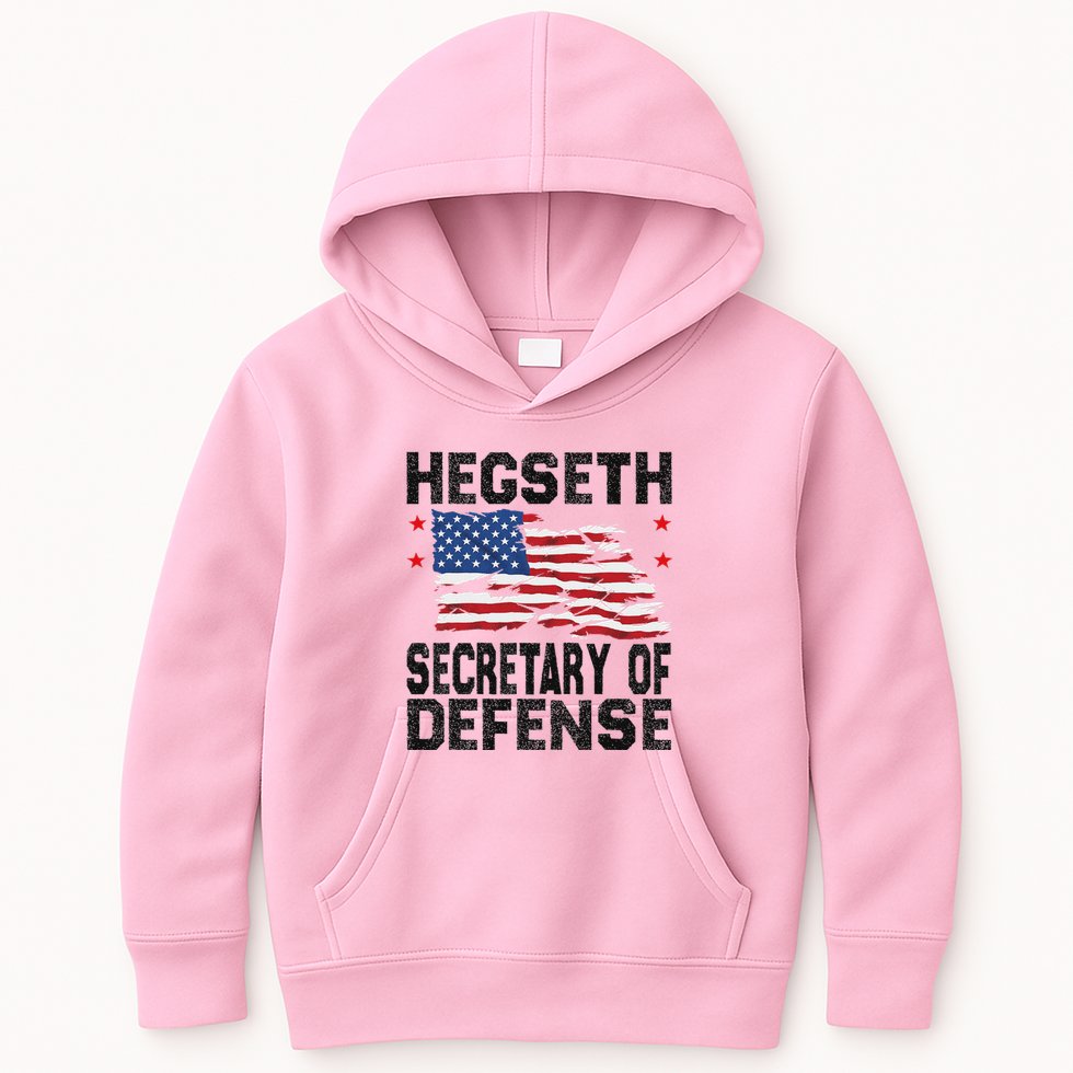 Pete Hegseth Secretary Of Defense Trump Pick Maga Kids Hoodie