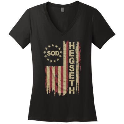 Pete Hegseth Secretary Of Defense Women's V-Neck T-Shirt
