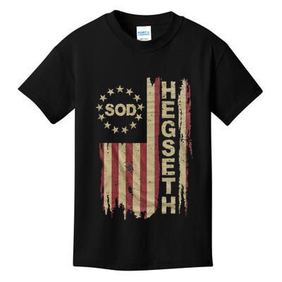Pete Hegseth Secretary Of Defense Kids T-Shirt