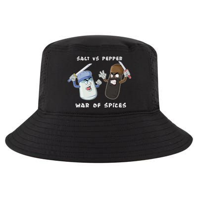 Pun Humor Salt Vs Pepper Deadly Weapon Cartoon Spices Salt Gift Cool Comfort Performance Bucket Hat