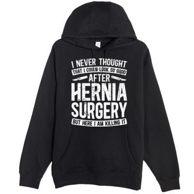 Post Hernia Surgery Recovery Premium Pullover Hoodie