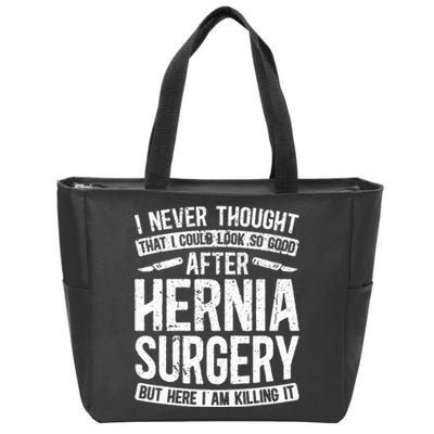 Post Hernia Surgery Recovery Zip Tote Bag