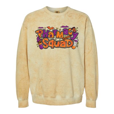 Pharmacy Halloween Squad Pharmacist Pharmacy Technician Cpht Colorblast Crewneck Sweatshirt