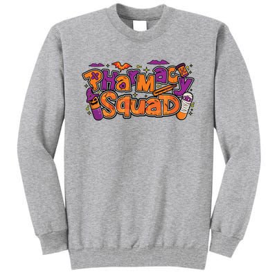 Pharmacy Halloween Squad Pharmacist Pharmacy Technician Cpht Tall Sweatshirt