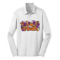 Pharmacy Halloween Squad Pharmacist Pharmacy Technician Cpht Silk Touch Performance Long Sleeve Polo