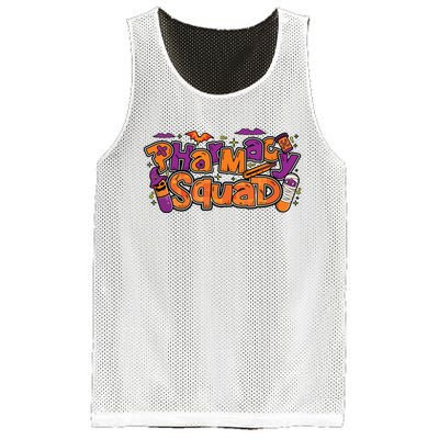 Pharmacy Halloween Squad Pharmacist Pharmacy Technician Cpht Mesh Reversible Basketball Jersey Tank