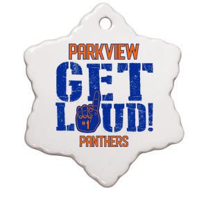 Parkview High School Get Loud Ceramic Star Ornament