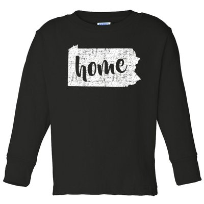 Pennsylvania Home State Toddler Long Sleeve Shirt