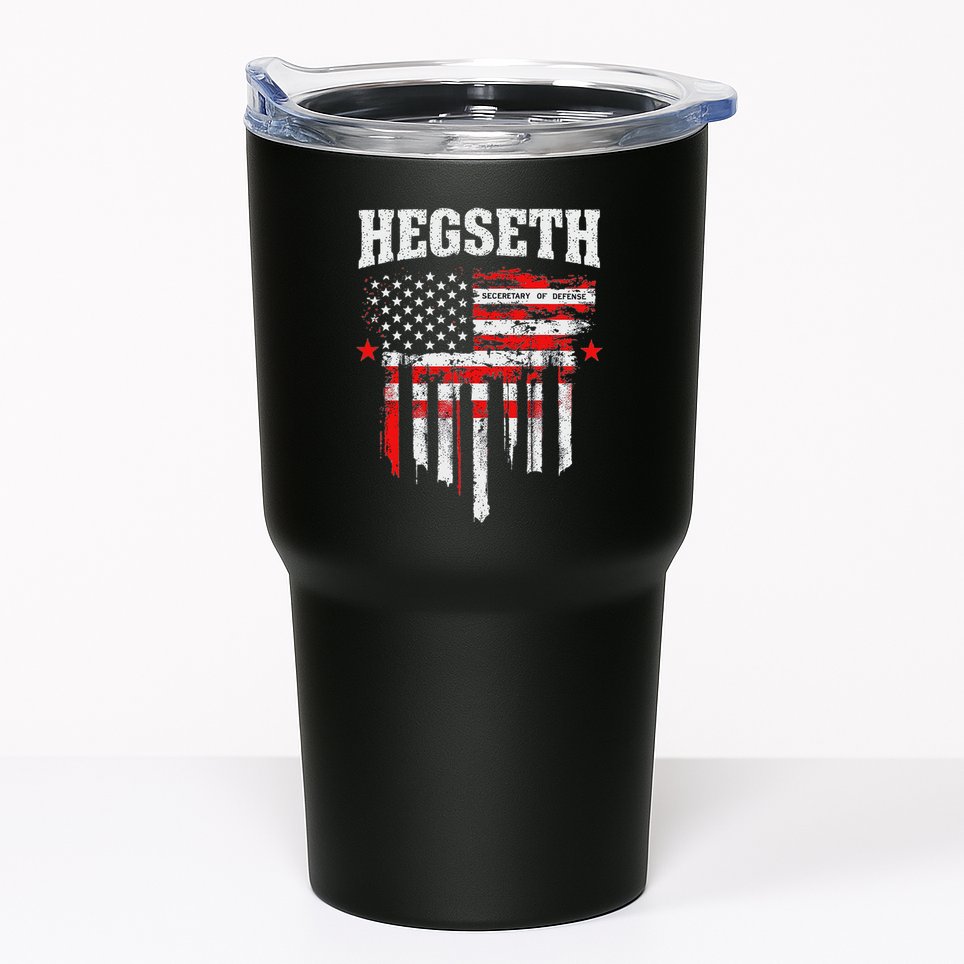 Pete Hegseth Secretary Of Defense Trump Support Patriots Tumbler