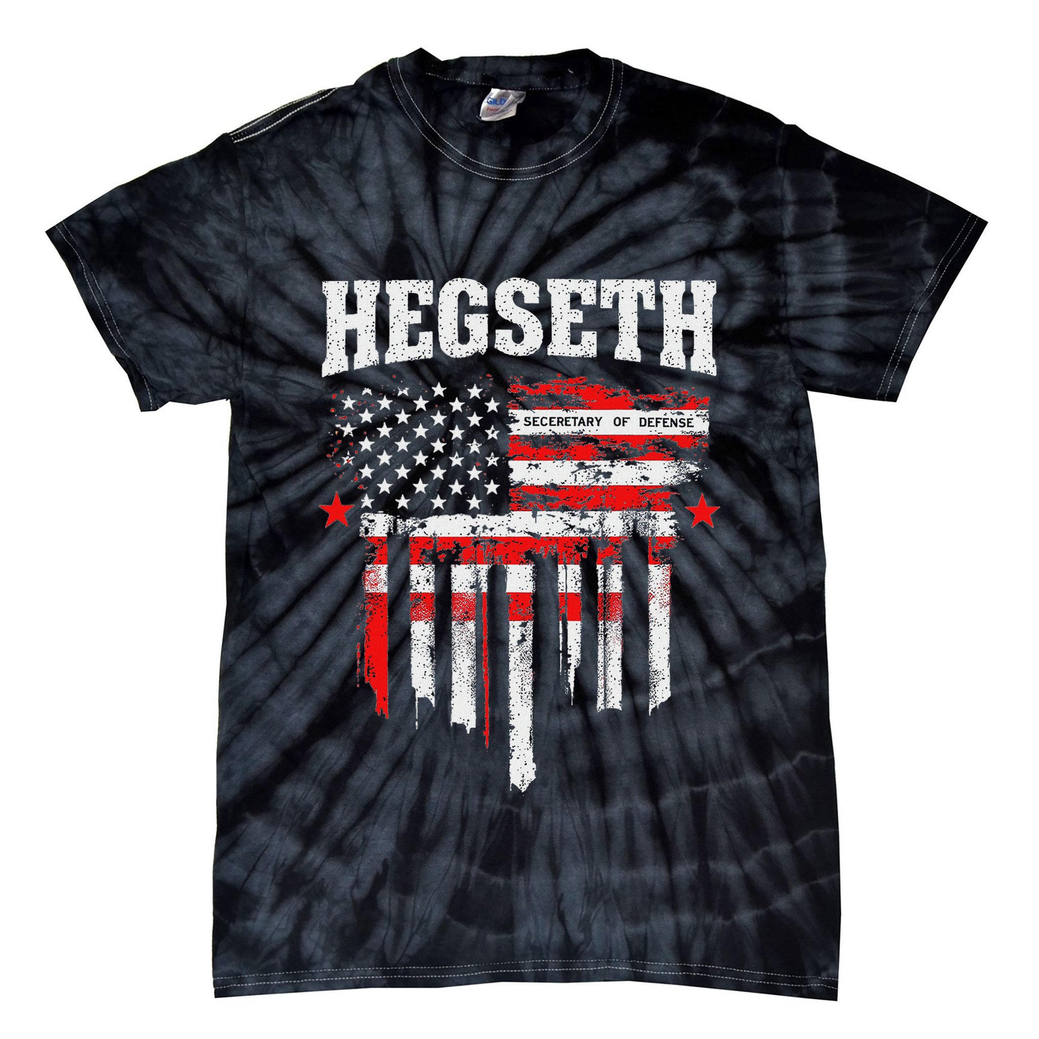 Pete Hegseth Secretary Of Defense Trump Support Patriots Tie-Dye T-Shirt