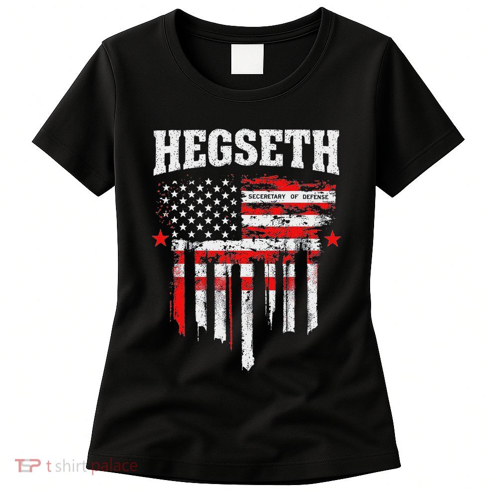 Pete Hegseth Secretary Of Defense Trump Support Patriots Womens T-Shirt