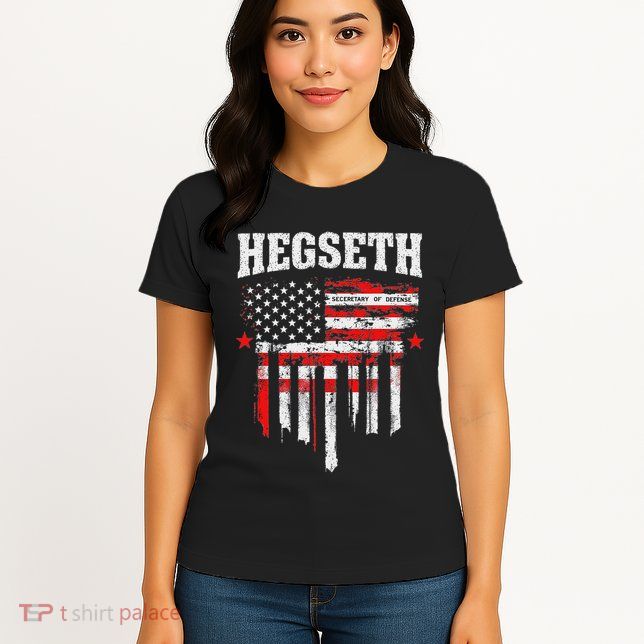 Pete Hegseth Secretary Of Defense Trump Support Patriots Womens T-Shirt