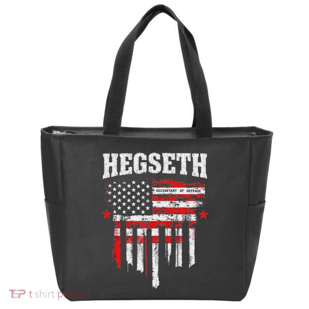 Pete Hegseth Secretary Of Defense Trump Support Patriots Zip Tote Bag