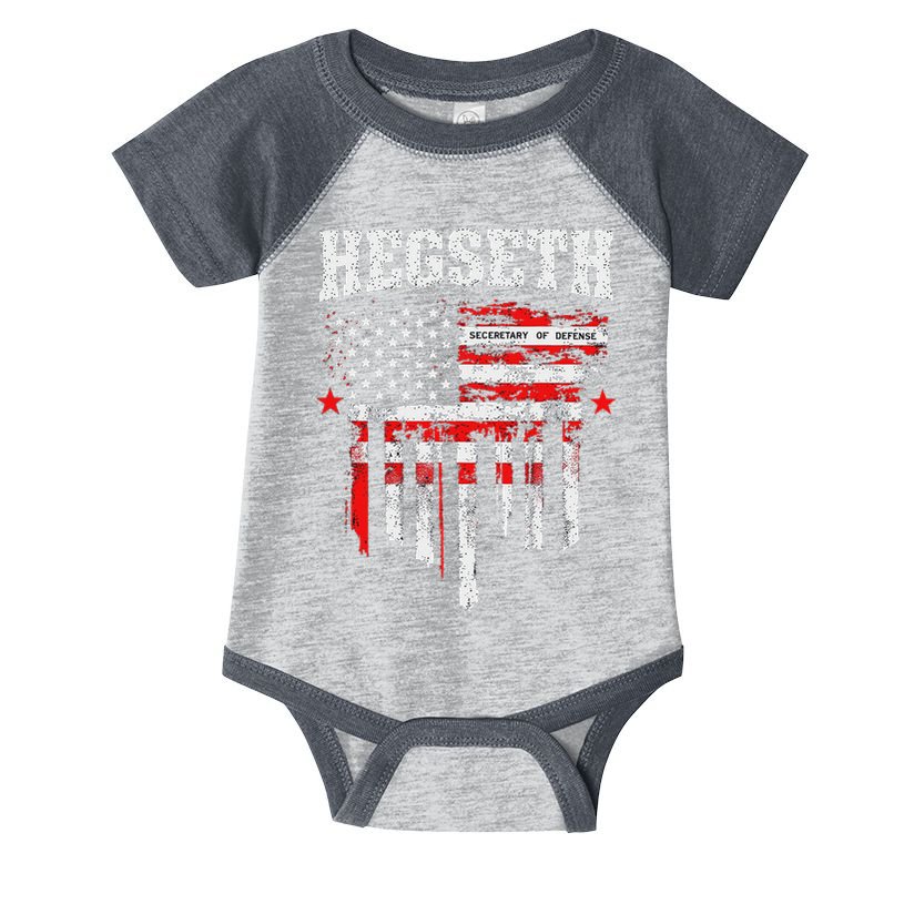 Pete Hegseth Secretary Of Defense Trump Support Patriots Infant Baby Jersey Bodysuit