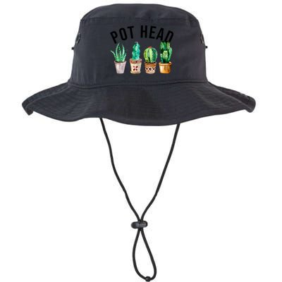 Pot Head Succulent Plant Lover Gift Funny Gardening Plant Bucket Hat