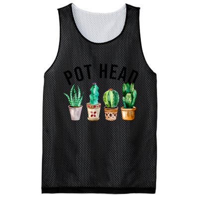 Pot Head Succulent Plant Lover Gift Funny Gardening Plant Mesh Reversible Basketball Jersey Tank