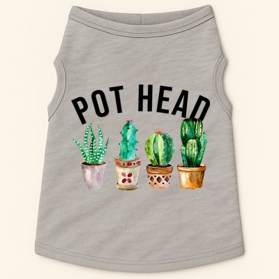 Pot Head Succulent Plant Lover Gift Funny Gardening Plant Doggie Tank