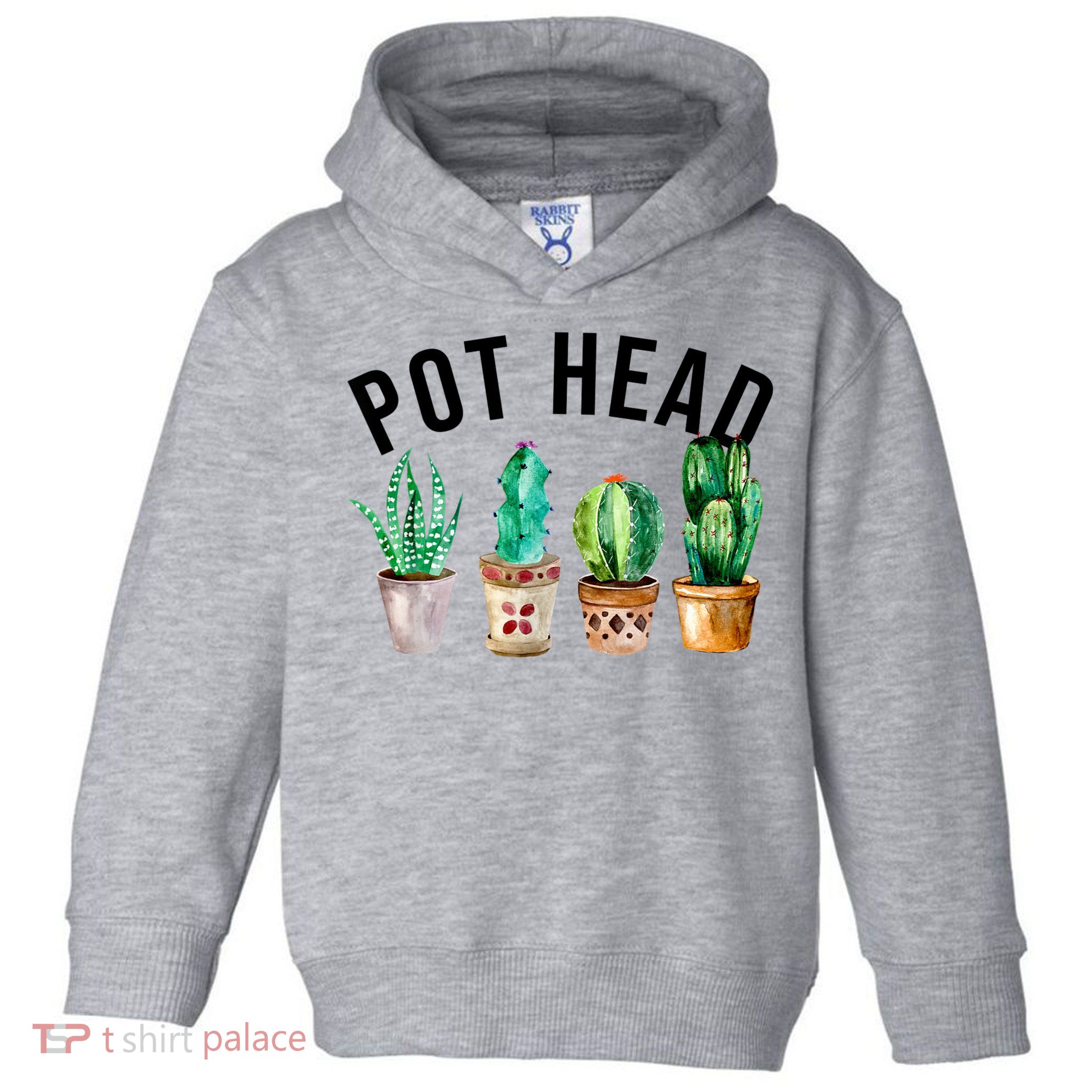 Pot Head Succulent Plant Lover Gift Funny Gardening Plant Toddler Hoodie