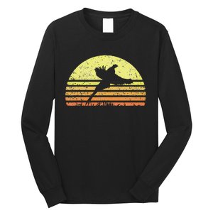 Pheasant Hunting South Dakota Upland Bird Game Hunter Retro Long Sleeve Shirt