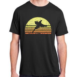 Pheasant Hunting South Dakota Upland Bird Game Hunter Retro Adult ChromaSoft Performance T-Shirt