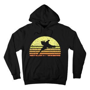 Pheasant Hunting South Dakota Upland Bird Game Hunter Retro Tall Hoodie