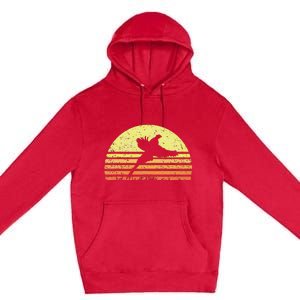 Pheasant Hunting South Dakota Upland Bird Game Hunter Retro Premium Pullover Hoodie