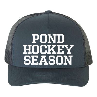 Pond Hockey Season Gift Yupoong Adult 5-Panel Trucker Hat