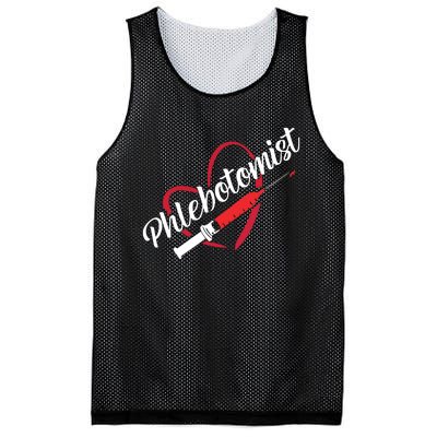 Phlebotomist Heart Syringe Veins Phlebotomy Technician Mesh Reversible Basketball Jersey Tank