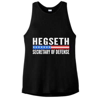 Pete Hegseth Secretary Of Defense Ladies PosiCharge Tri-Blend Wicking Tank