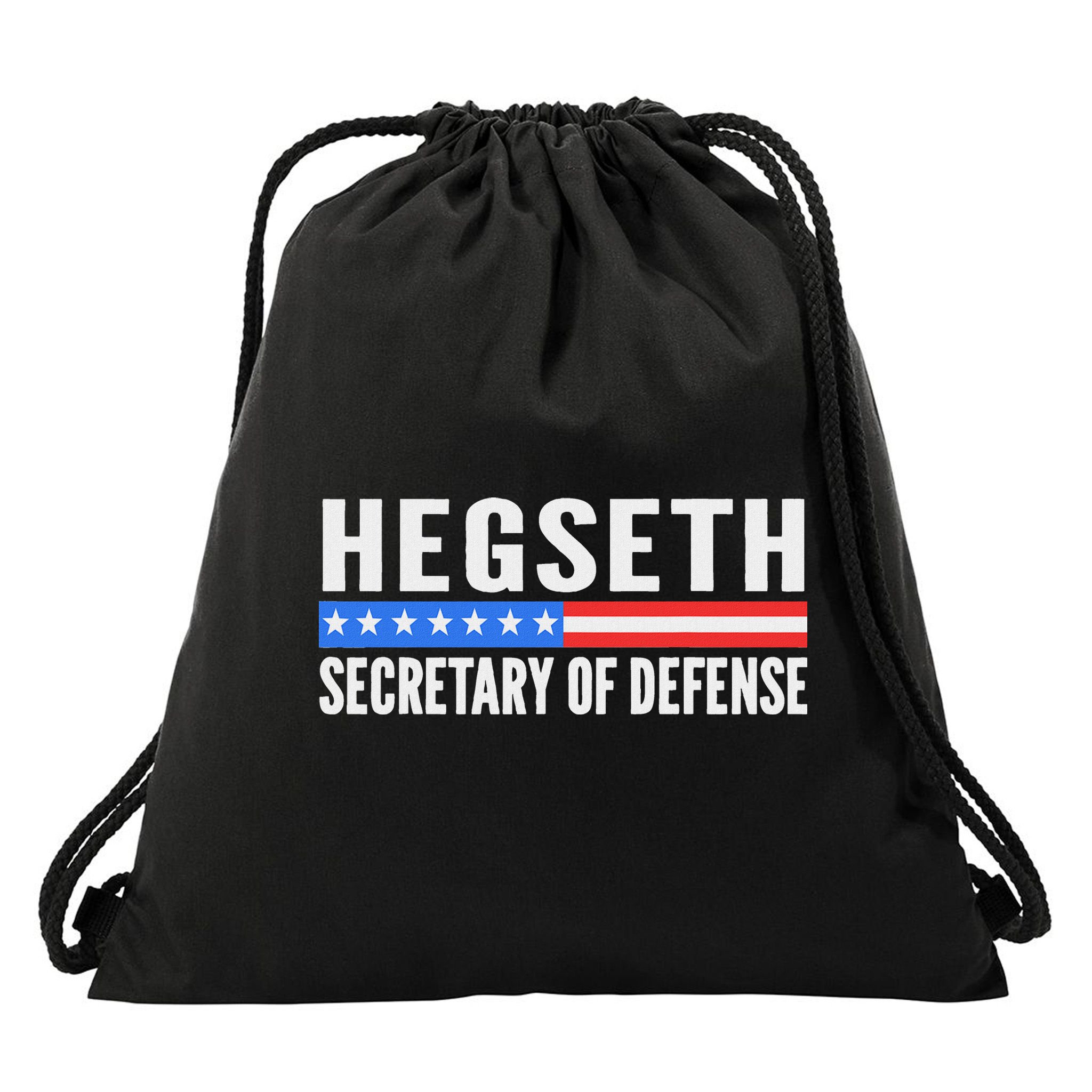 Pete Hegseth Secretary Of Defense Drawstring Bag
