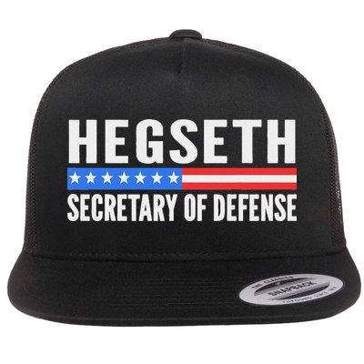 Pete Hegseth Secretary Of Defense Flat Bill Trucker Hat
