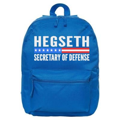 Pete Hegseth Secretary Of Defense 16 in Basic Backpack