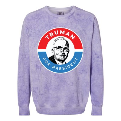 President Harry S Truman Independence Missouri Colorblast Crewneck Sweatshirt