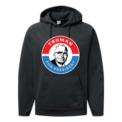 President Harry S Truman Independence Missouri Performance Fleece Hoodie