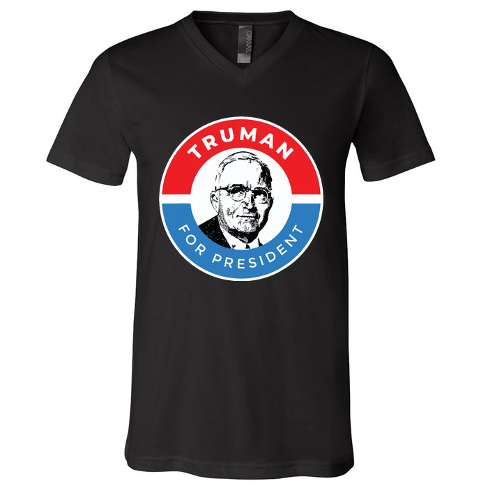 President Harry S Truman Independence Missouri V-Neck T-Shirt