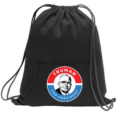 President Harry S Truman Independence Missouri Sweatshirt Cinch Pack Bag