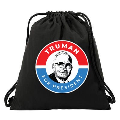 President Harry S Truman Independence Missouri Drawstring Bag