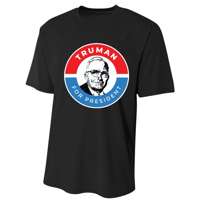 President Harry S Truman Independence Missouri Performance Sprint T-Shirt